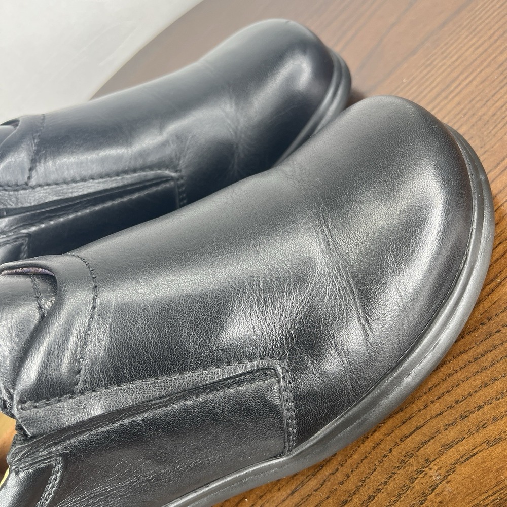 Birkenstock Footprints Shoes Women's 38 / 7-7.5 Black Leather Comfort Loafer - Picture 14 of 16